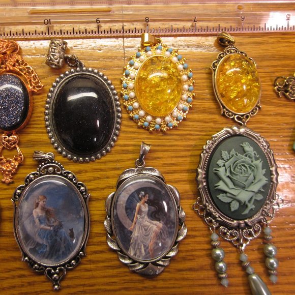 Jewelry Lot Of 9 Costume Pendants Jewelry Making Poshmark